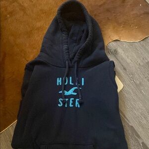 Navy blue vintage Hollister hoodie